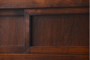 アンティーク家具　古民具・骨董 特別注文造り　希少な前面欅材!五尺水屋箪笥(食器棚、カップボード)