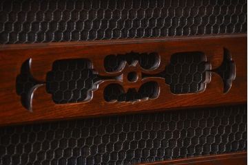 アンティーク家具　古民具・骨董 特別注文造り　希少な前面欅材!五尺水屋箪笥(食器棚、カップボード)