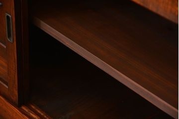 アンティーク家具　古民具・骨董 特別注文造り　希少な前面欅材!五尺水屋箪笥(食器棚、カップボード)