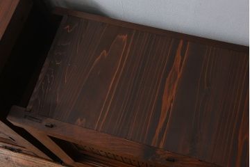 アンティーク家具　古民具・骨董 特別注文造り　希少な前面欅材!五尺水屋箪笥(食器棚、カップボード)