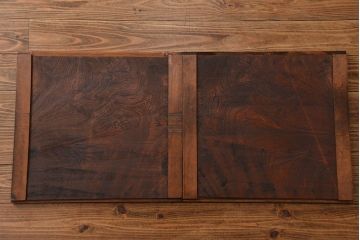 アンティーク家具　古民具・骨董 組子細工が上品な3.5尺水屋箪笥(食器棚、戸棚、茶箪笥)
