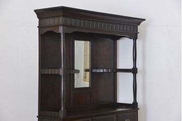 アンティーク家具 大正ロマン 希少品 バーカウンターキャビネット(収納棚、飾り棚、カップボード)