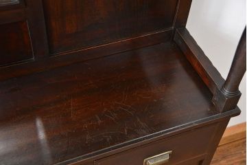 アンティーク家具 大正ロマン 希少品 バーカウンターキャビネット(収納棚、飾り棚、カップボード)