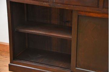 アンティーク家具 大正ロマン 希少品 バーカウンターキャビネット(収納棚、飾り棚、カップボード)