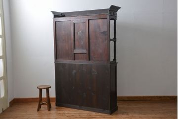アンティーク家具 大正ロマン 希少品 バーカウンターキャビネット(収納棚、飾り棚、カップボード)