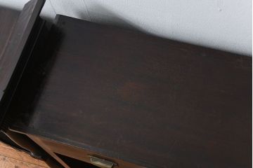 アンティーク家具 大正ロマン 希少品 バーカウンターキャビネット(収納棚、飾り棚、カップボード)