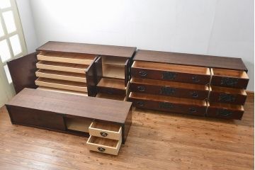 中古　伝統工芸品 岩谷堂箪笥　特大整理箪笥　定価約130万円(衣装箪笥、チェスト)