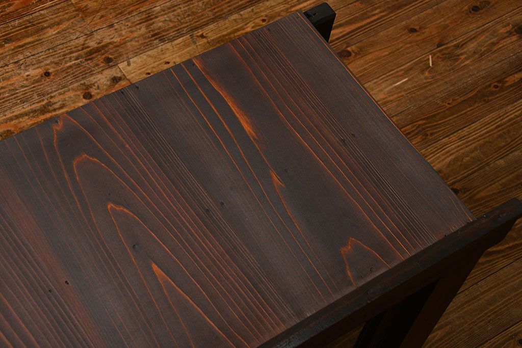 アンティーク家具　古民具・骨董 味わい深い六尺関西収納棚(戸棚、ガラスケース、水屋箪笥)