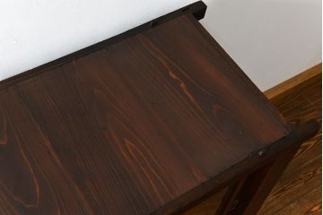 アンティーク家具　古民具・骨董 味わい深い六尺関西収納棚(戸棚、ガラスケース、水屋箪笥)