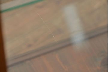 アンティーク家具　アンティーク 古いナラ材の大きなガラスケース(ショーケース、陳列棚)