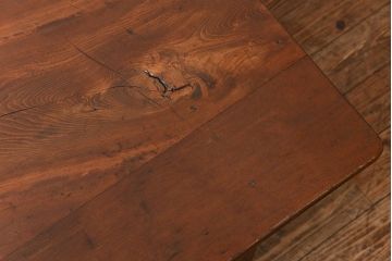 アンティーク家具　アンティーク 古い木のシンプルな作業台(テーブル、机)