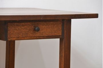 アンティーク家具　アンティーク 古い木のシンプルな作業台(テーブル、机)