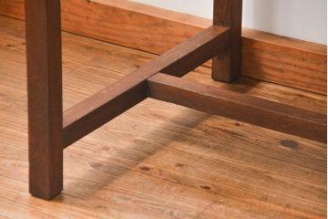 アンティーク家具　アンティーク 古い木のシンプルな作業台(テーブル、机)