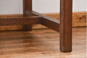 アンティーク家具　アンティーク 古い木のシンプルな作業台(テーブル、机)