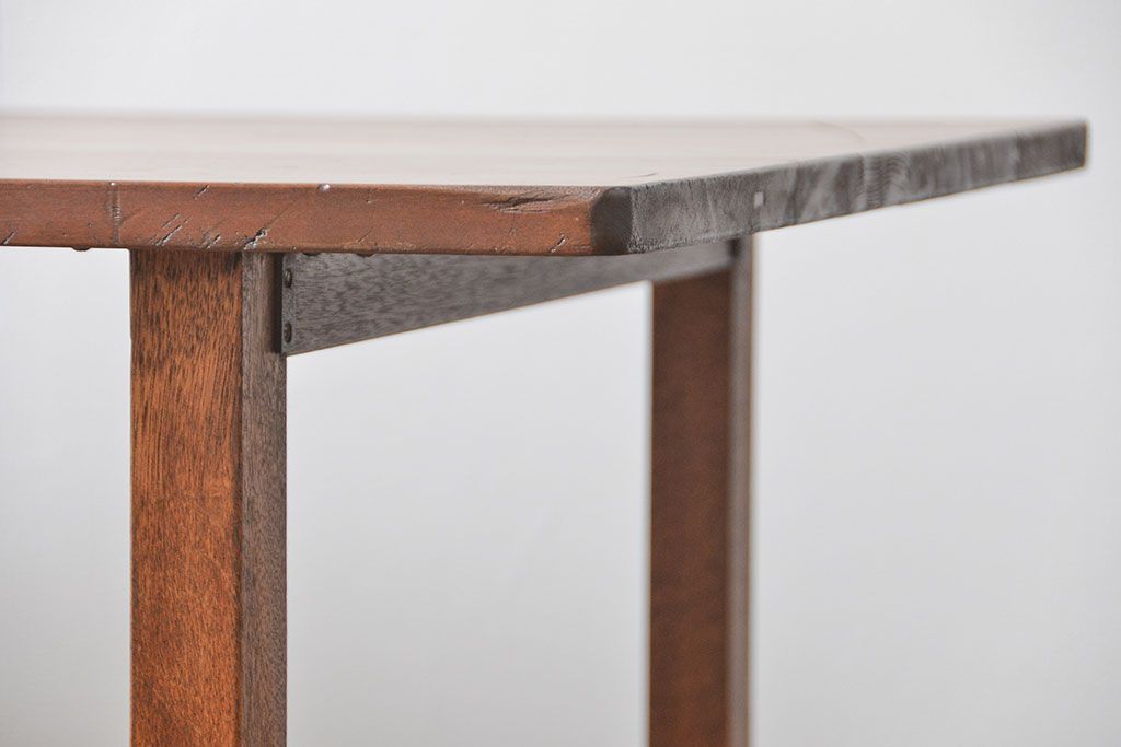 アンティーク家具　アンティーク 古い木のシンプルな作業台(テーブル、机)