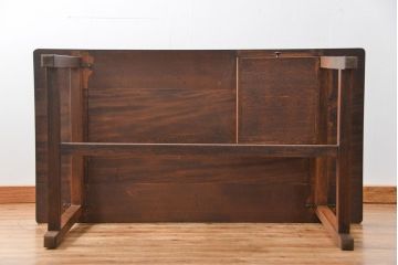 アンティーク家具　アンティーク 古い木のシンプルな作業台(テーブル、机)