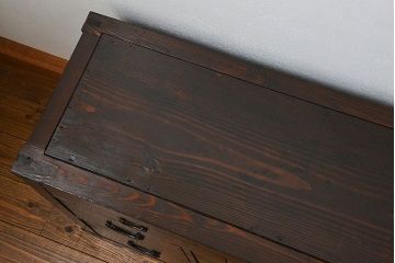 アンティーク家具　古民具・骨董 古作造り　簡素な造りの19杯引き出し(時代箪笥、水屋箪笥、薬箪笥)