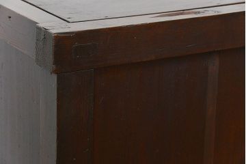 アンティーク家具　古民具・骨董 古作造り　簡素な造りの19杯引き出し(時代箪笥、水屋箪笥、薬箪笥)