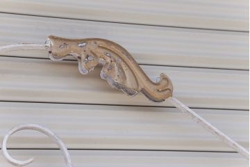 中古　大きなロートアイアンガーデンフェンス(2)(洋風フェンス、ヨーロッパ風フェンス、門扉、鉄柵)