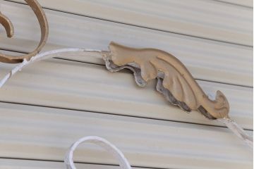 中古　ロートアイアンのガーデンフェンス(1)(洋風フェンス、ヨーロッパ風フェンス、門扉、鉄柵)