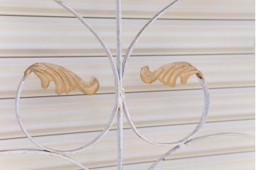 中古　ロートアイアンのガーデンフェンス(3)(洋風フェンス、ヨーロッパ風フェンス、門扉、鉄柵)