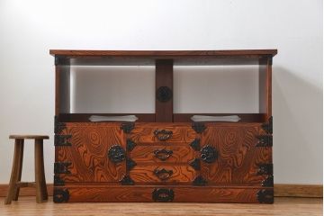 中古　伝統工芸 岩谷堂箪笥 飾り棚(サイドボード)