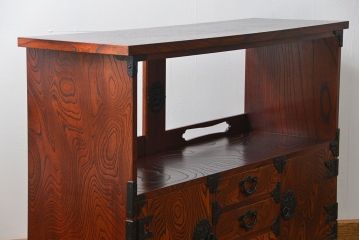 中古　伝統工芸 岩谷堂箪笥 飾り棚(サイドボード)