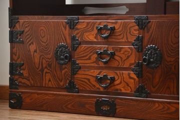 中古　伝統工芸 岩谷堂箪笥 飾り棚(サイドボード)