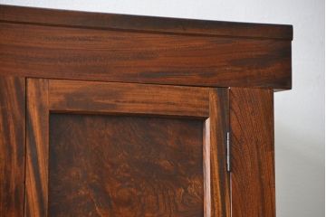 アンティーク家具　古民具・骨董　希少!前面欅材三尺水屋箪笥(食器棚、時代箪笥、収納棚)