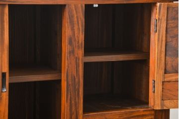 アンティーク家具　古民具・骨董　希少!前面欅材三尺水屋箪笥(食器棚、時代箪笥、収納棚)