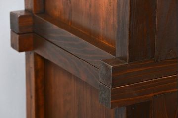 アンティーク家具　古民具・骨董　希少!前面欅材三尺水屋箪笥(食器棚、時代箪笥、収納棚)
