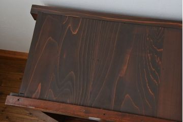 アンティーク家具　古民具・骨董　希少!前面欅材三尺水屋箪笥(食器棚、時代箪笥、収納棚)