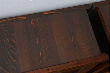 アンティーク家具　古民具・骨董　希少!前面欅材三尺水屋箪笥(食器棚、時代箪笥、収納棚)