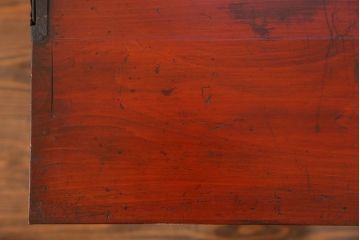 アンティーク家具　アンティーク 前面欅材の味わい深い時代箪笥ローボード(タンス、収納棚)