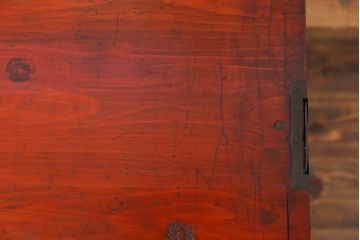 アンティーク家具　アンティーク 前面欅材の味わい深い時代箪笥ローボード(タンス、収納棚)