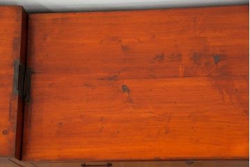 アンティーク家具　古民具・骨董 前面欅材のシンプルな時代箪笥(タンス、チェスト)