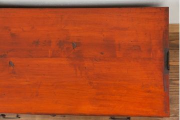 アンティーク家具　古民具・骨董 前面欅材のシンプルな時代箪笥(タンス、チェスト)