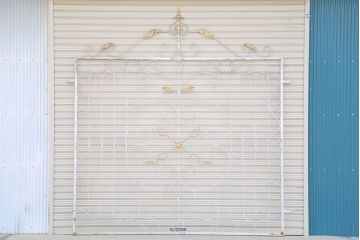 中古　可愛いロートアイアンガーデンフェンス(3)(ヨーロッパ風フェンス、洋風フェンス、門扉、鉄柵)