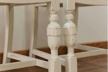 アンティーク家具　イギリスアンティーク ペイントのかわいいダイニングチェア2脚セット(1)(椅子、イス)