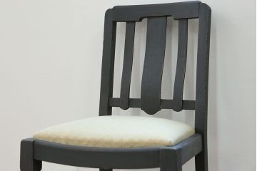 アンティーク家具　イギリスアンティーク ペイントのかわいいダイニングチェア2脚セット(2)(椅子、イス)