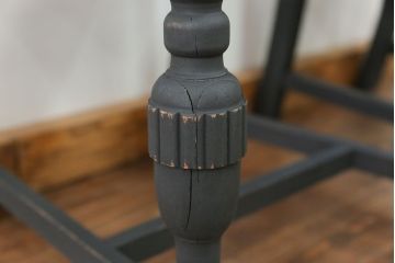 アンティーク家具　イギリスアンティーク ペイントのかわいいダイニングチェア2脚セット(2)(椅子、イス)