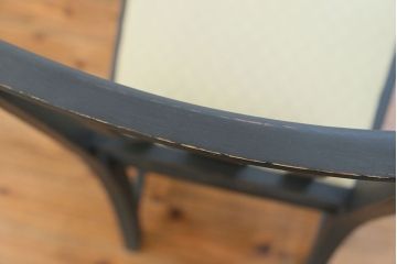 アンティーク家具　イギリスアンティーク ペイントのかわいいダイニングチェア2脚セット(2)(椅子、イス)