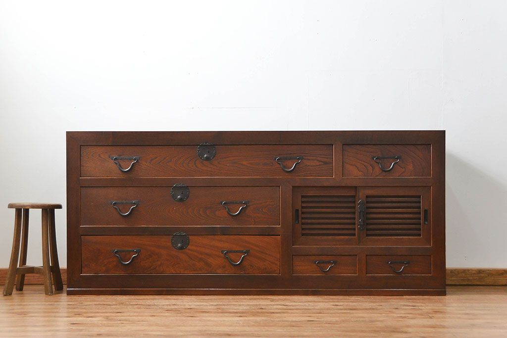 【専用】骨董　アンティーク家具　古民具　脚付き時代箪笥テレビボード 専用】骨董 アンティーク家具 古民具 脚付き時代箪笥テレビボード