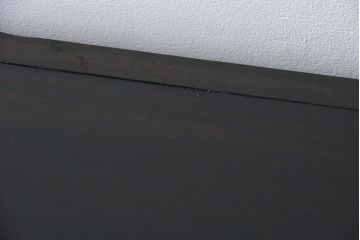 アンティーク家具　アンティーク 古い木のシックなモールガラス本箱(ブックケース、収納棚)