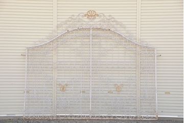 【A様ご成約済】中古　大きなロートアイアンガーデンフェンス(31)(洋風フェンス、ヨーロッパ風フェンス、門扉、鉄柵)