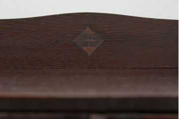 アンティーク家具　アンティーク 古い栓材の小振りな本箱(ブックケース、本棚)