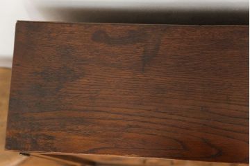 アンティーク家具　アンティーク 栗材の希少な薄型ブックケース(本箱、収納棚)
