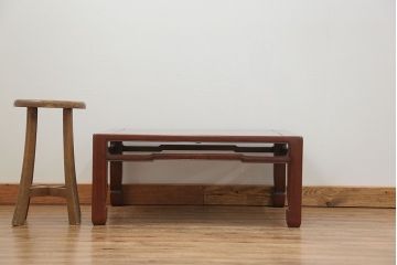アンティーク家具　古民具・骨董 古い唐木のシックな座卓(テーブル)