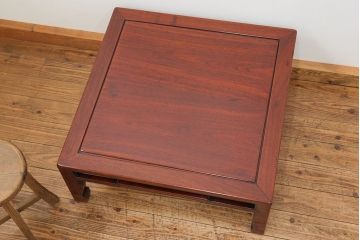 アンティーク家具　古民具・骨董 古い唐木のシックな座卓(テーブル)