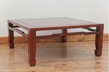 アンティーク家具　古民具・骨董 古い唐木のシックな座卓(テーブル)